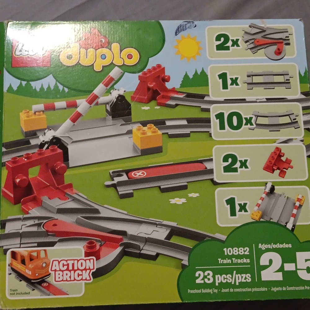 LEGO DUPLO Town Train Tracks Expansion Set 10882